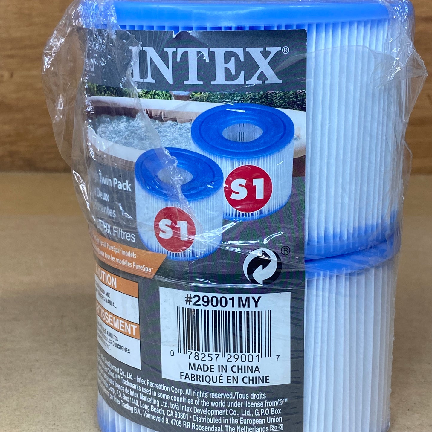 Intex PureSpa Type S1 Filter Cartridge Spa Replacement Cartridges 2-Pack (Open Packaging)