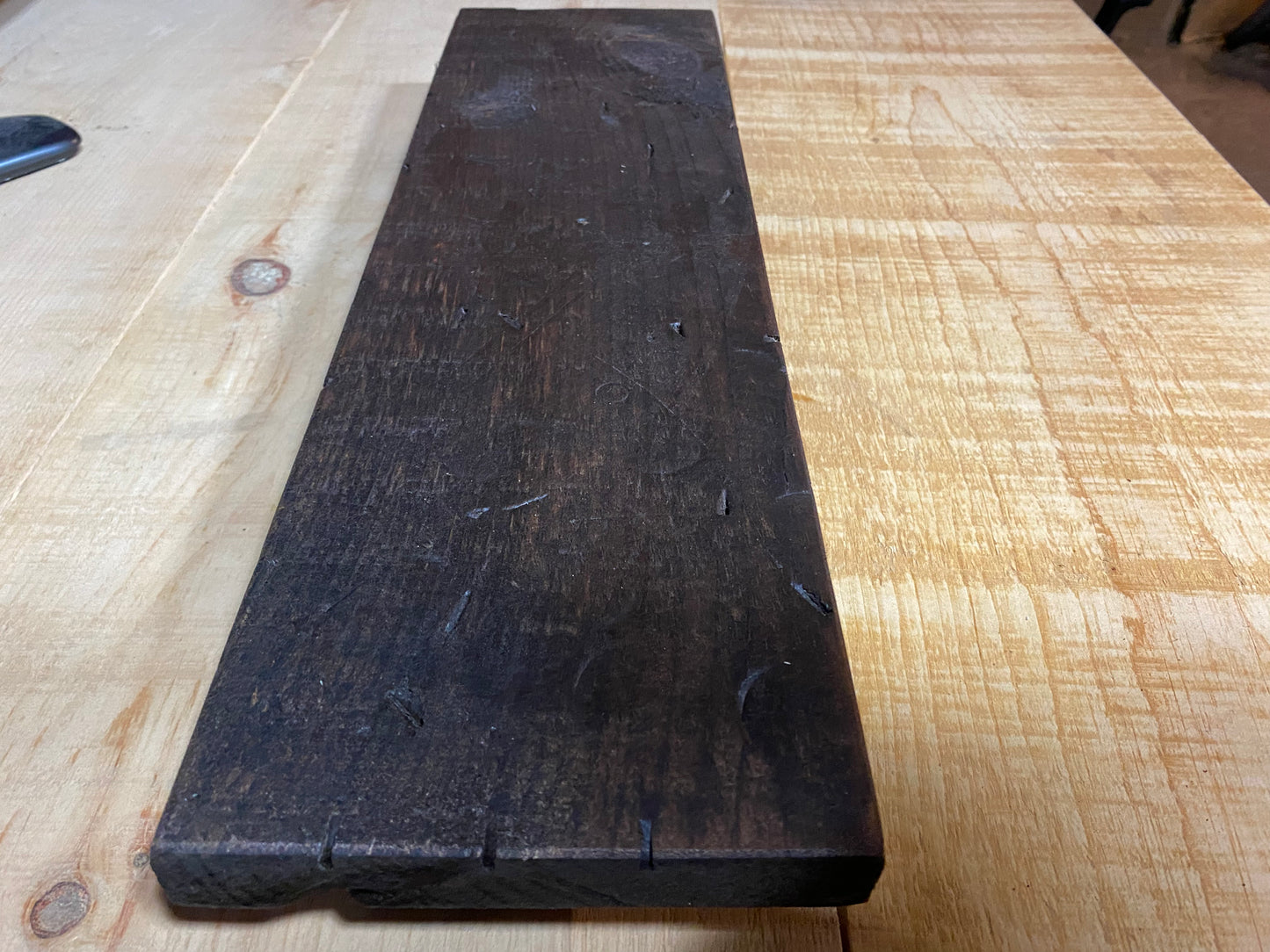 Rustic Wood Riser - 20” x 6” x 2.5” - Espresso Stain Finish