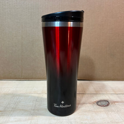 Tim Horton's Stainless Steel Metallic Red Tumbler 2020 Holiday Collectors Edition