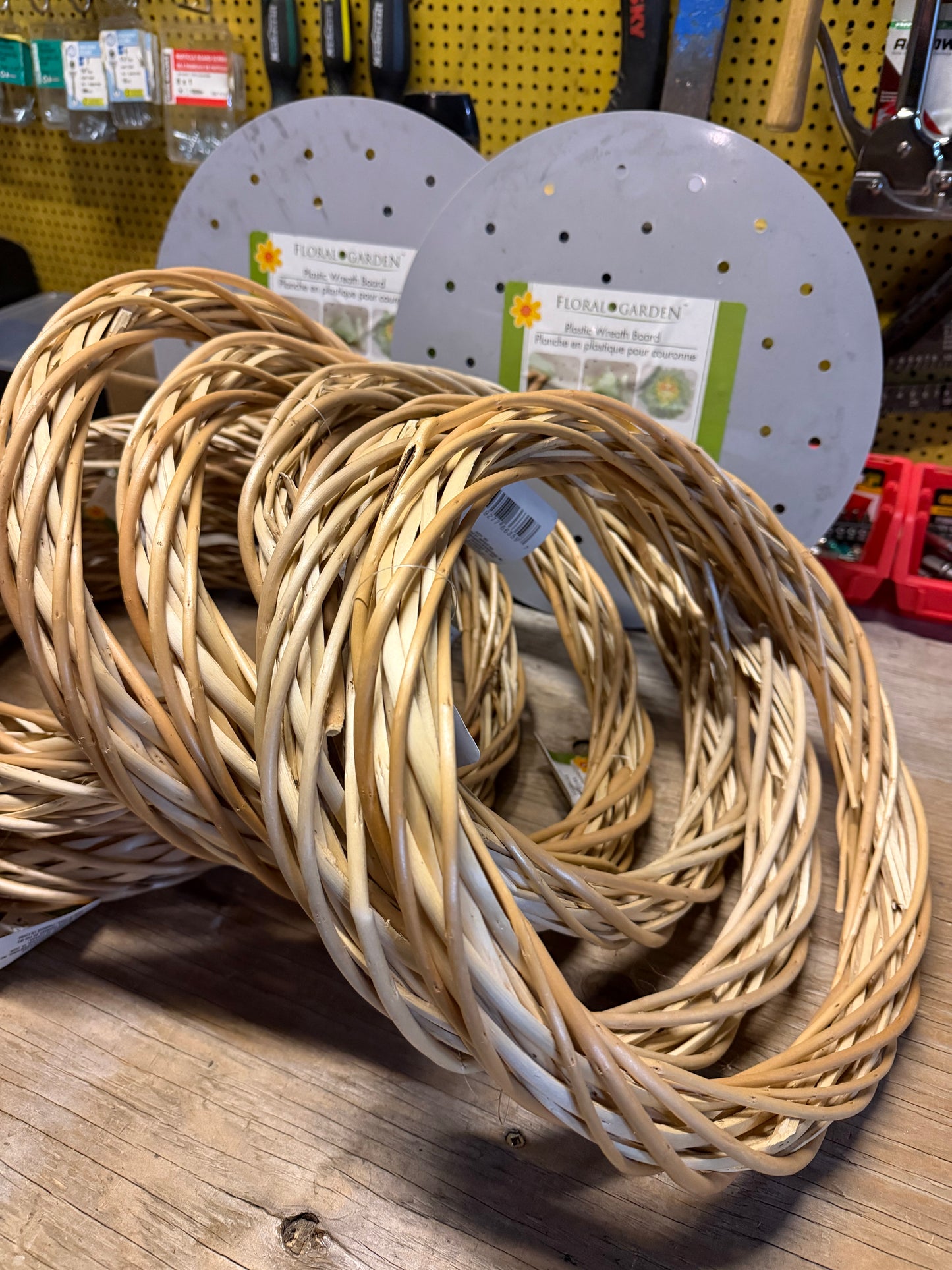 Crafter Lot - Floral Garden 12” Willow Wreaths and Floral Boards