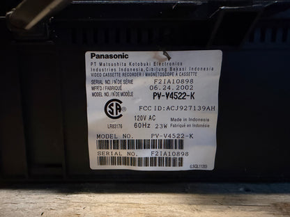 Panasonic PV-V4522 4-Head Hi-Fi VCR (Not Tested)