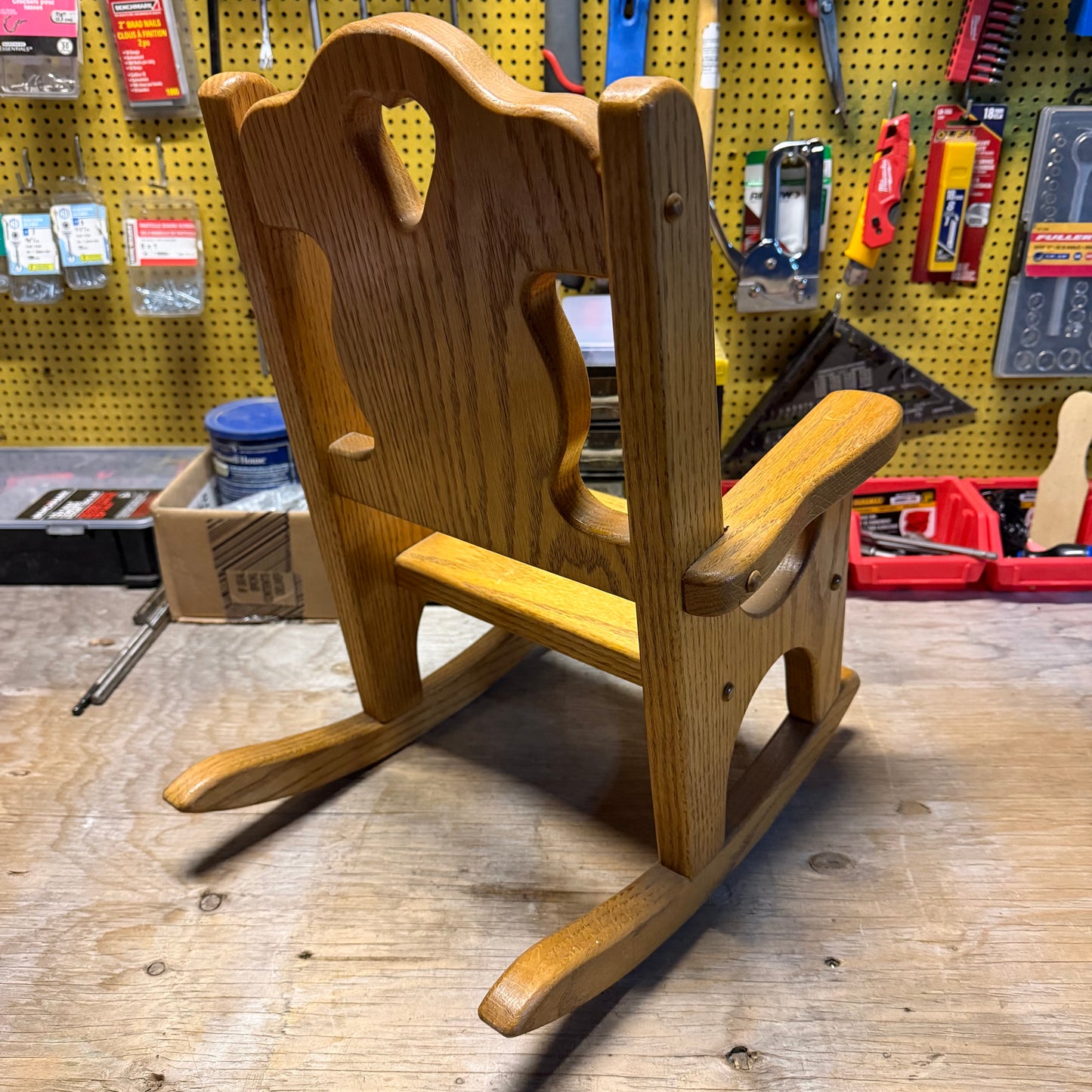 Wooden Rocking Chair for Toddler (17” high x 12” wide)