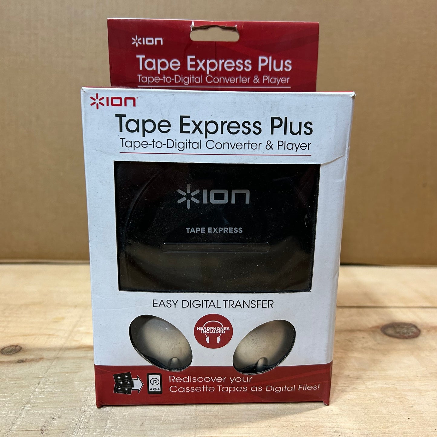 ion Tape Express Plus Audio Cassette to Digital Converter with Software and Headphones