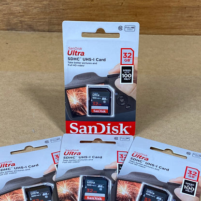 SanDisk 32GB Ultra SDHC UHS-I Memory Card (4-Pack)