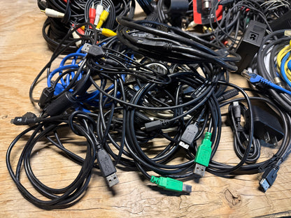 Assorted Cables and Accessories - Audio, Video, Computer, Power