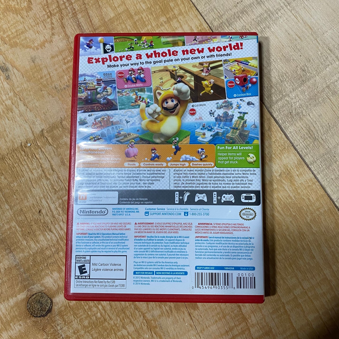 Super Mario 3D World Video Game for Nintendo Wii U 2013