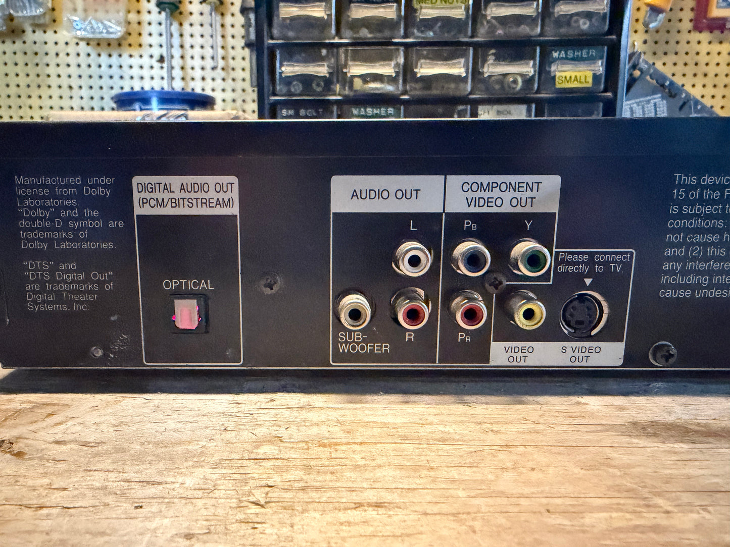 Panasonic DVD-RV32 DVD Player (Not Tested)