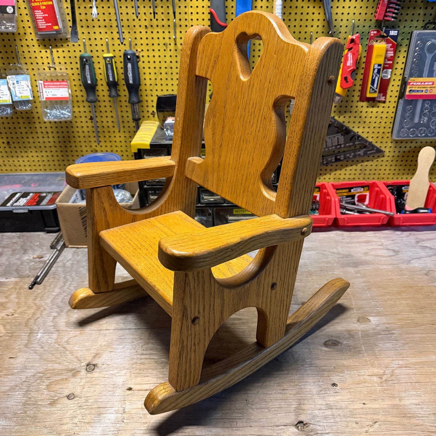 Wooden Rocking Chair for Toddler (17” high x 12” wide)