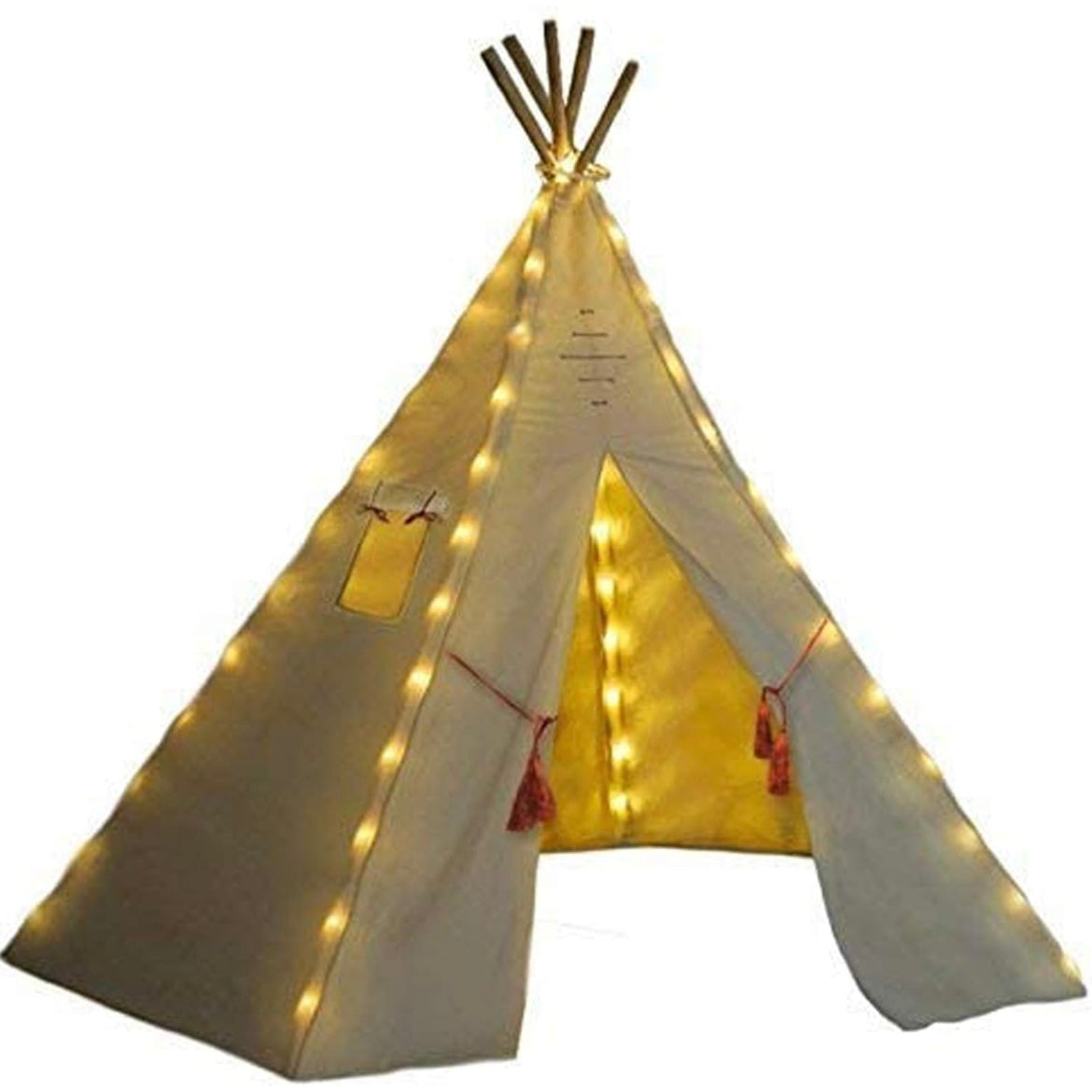 Nature's Blossom Fairy Lights for Kids Teepee Tents