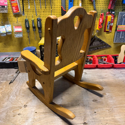 Wooden Rocking Chair for Toddler (17” high x 12” wide)