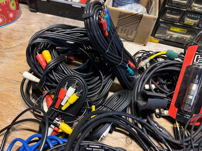 Assorted Cables and Accessories - Audio, Video, Computer, Power