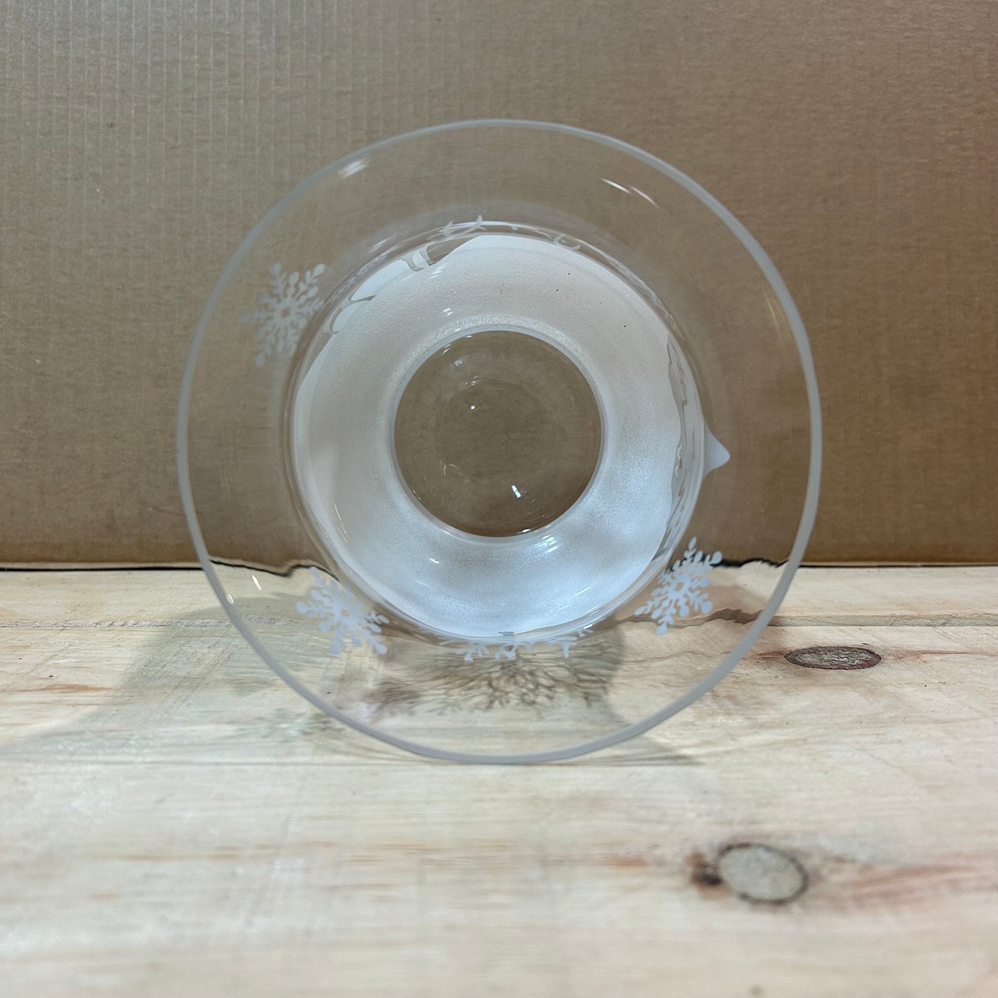 Better Living Winter Themed Glass Candle Holder