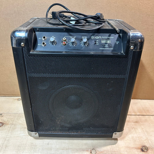 ion Block Rocker Portable Speaker with Radio - Used, with Defects!