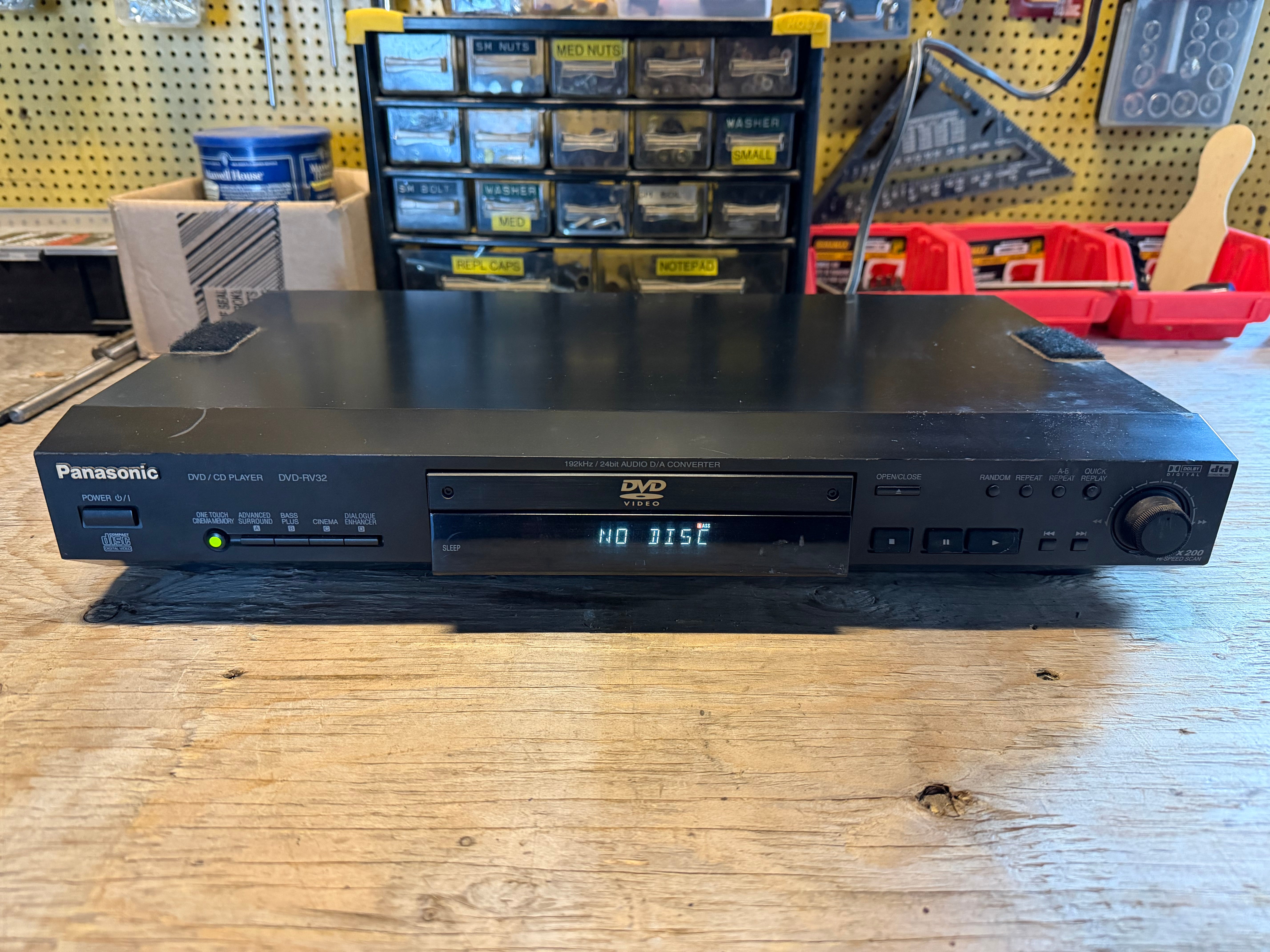 Panasonic DVD-RV32 DVD Player (Not Tested) – Railway City Rummage