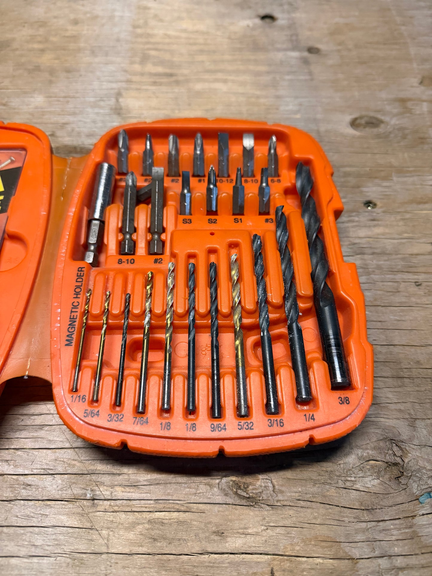 Black & Decker Drill Bit Set and Carrying Case