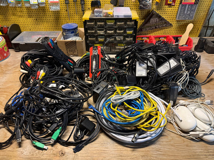 Assorted Cables and Accessories - Audio, Video, Computer, Power