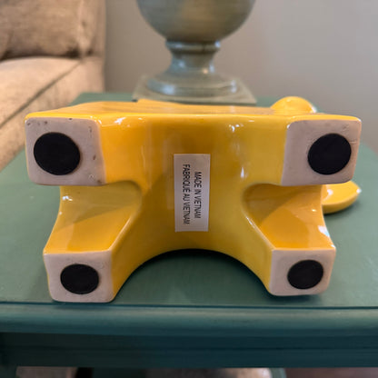 Elephant Themed Yellow Door Stop or Home Decor