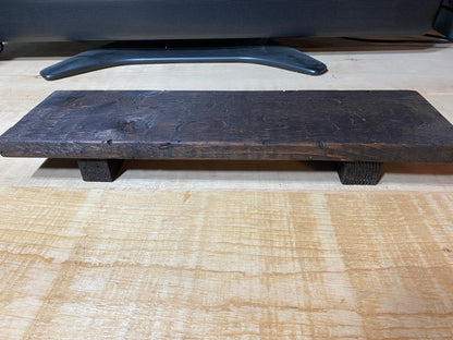 Rustic Wood Riser - 20” x 6” x 2.5” - Espresso Stain Finish