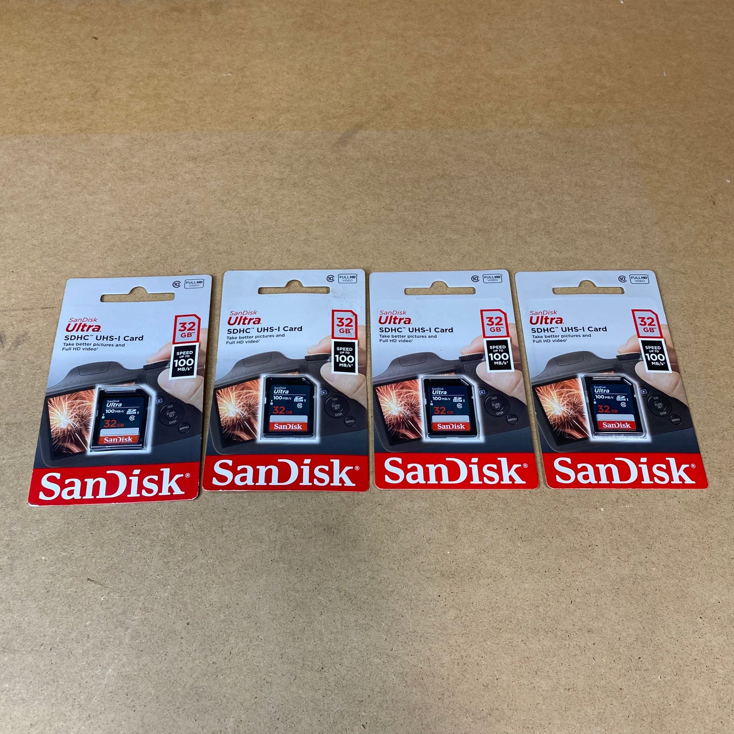 SanDisk 32GB Ultra SDHC UHS-I Memory Card (4-Pack)