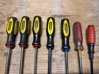 Set of Used Screwdrivers