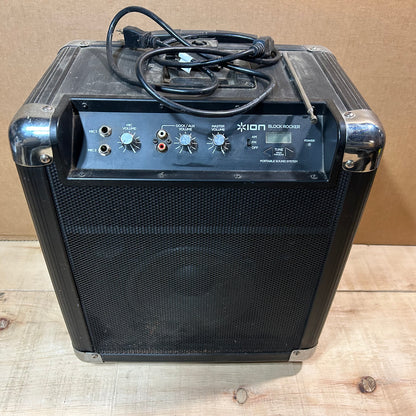 ion Block Rocker Portable Speaker with Radio - Used, with Defects!