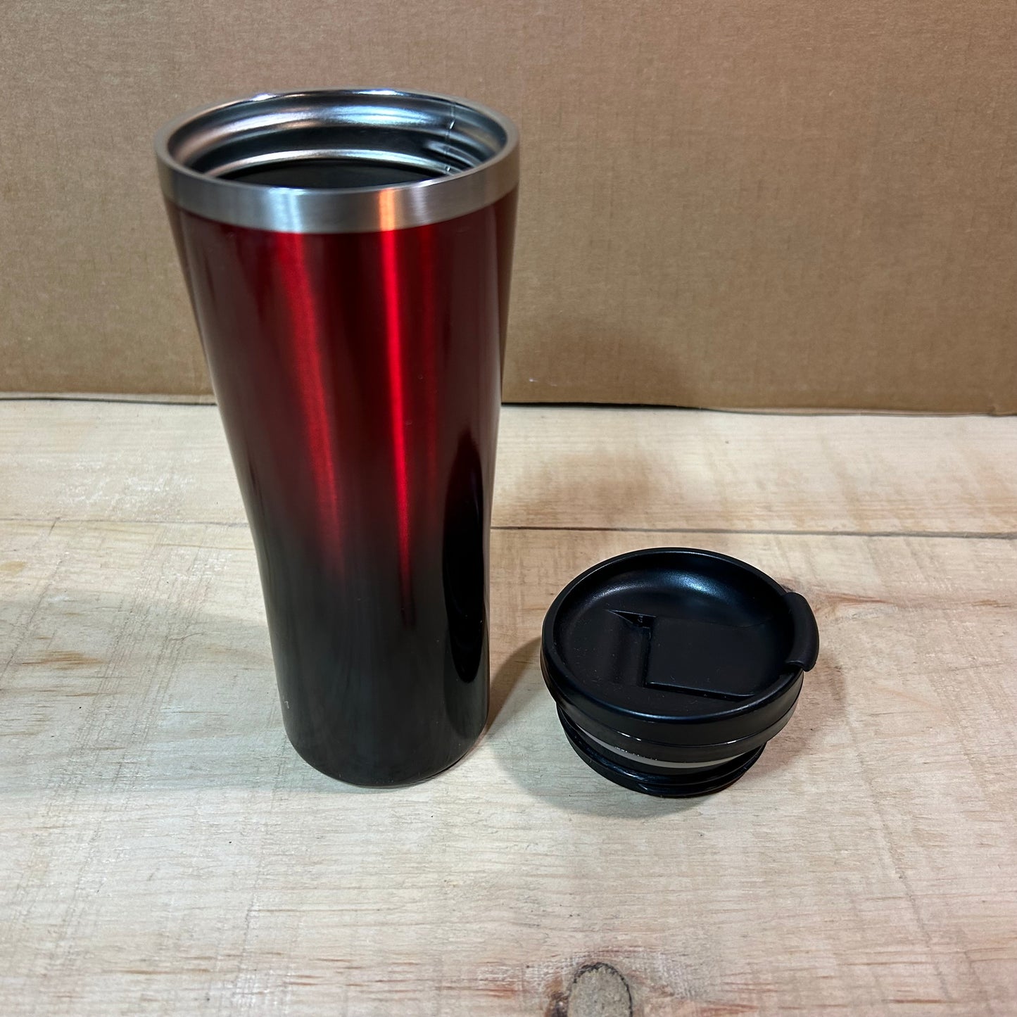 Tim Horton's Stainless Steel Metallic Red Tumbler 2020 Holiday Collectors Edition