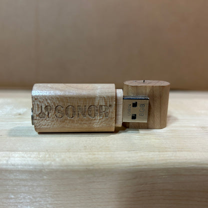 Sonor Drums Branded 8GB USB Drive with Faux Wood Finish