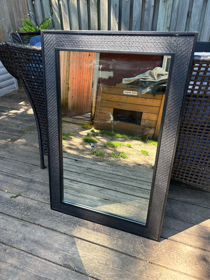 Bathroom Mirror with Black Trim - 3’x2’