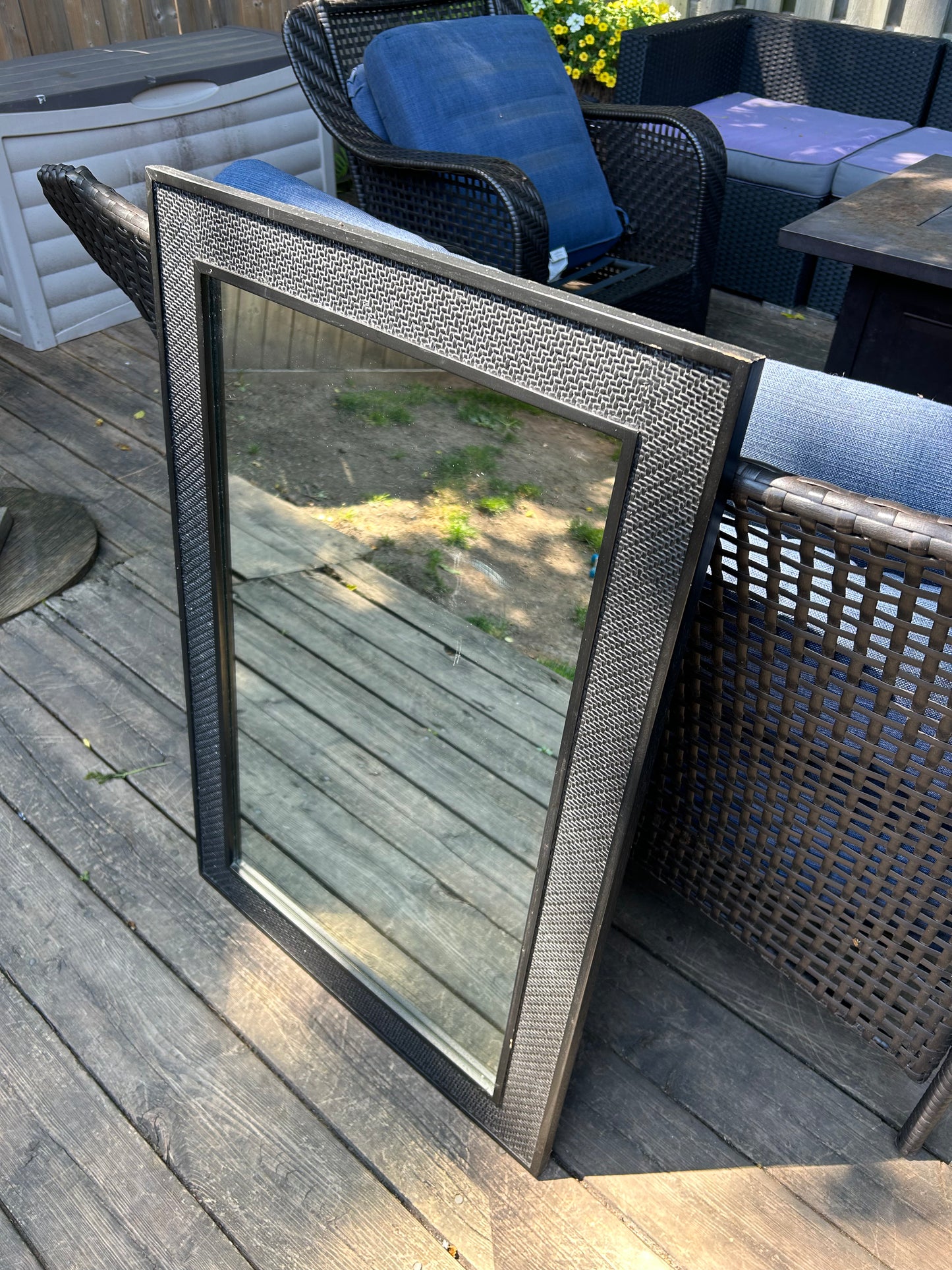 Bathroom Mirror with Black Trim - 3’x2’